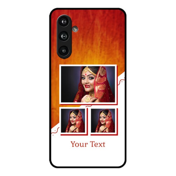 Samsung Galaxy F54 5G Custom Glass Phone Case - Wedding Memories Design Samsung Galaxy F54 5G Custom Glass Phone Case - Wedding Memories Design