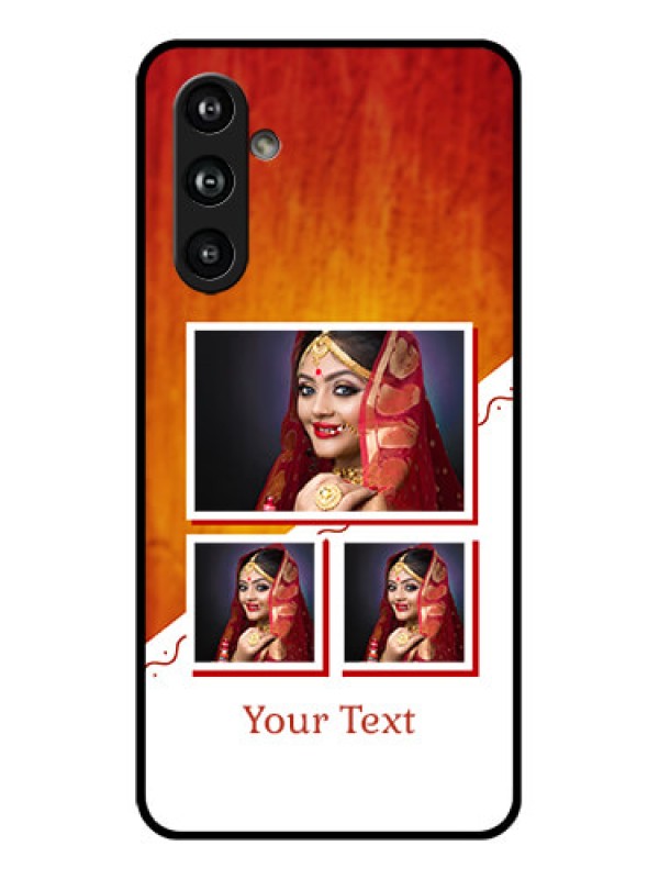 Custom Samsung Galaxy F54 5G Custom Glass Phone Case - Wedding Memories Design