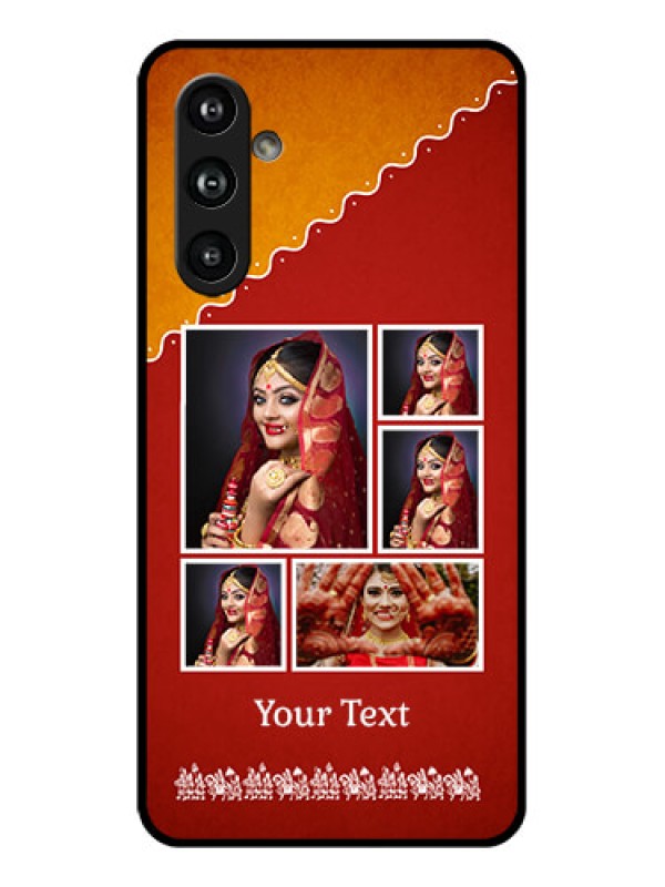 Custom Samsung Galaxy F54 5G Custom Glass Phone Case - Wedding Pic Upload Design