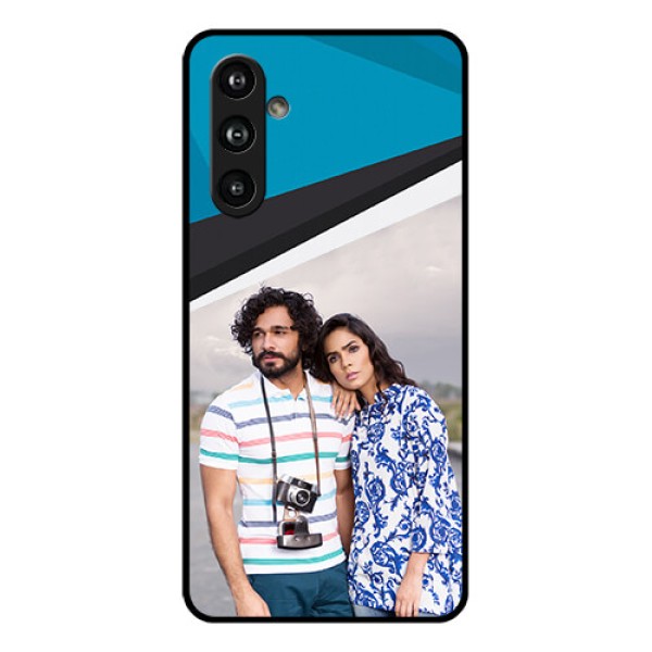 Samsung Galaxy F54 5G Custom Glass Phone Case - Simple Pattern Photo Upload Design Samsung Galaxy F54 5G Custom Glass Phone Case - Simple Pattern Photo Upload Design