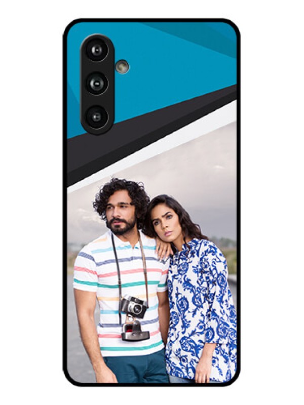 Custom Samsung Galaxy F54 5G Custom Glass Phone Case - Simple Pattern Photo Upload Design