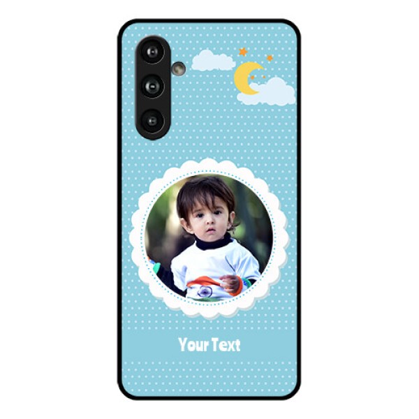 Samsung Galaxy F54 5G Custom Glass Phone Case - Violet Pattern Design