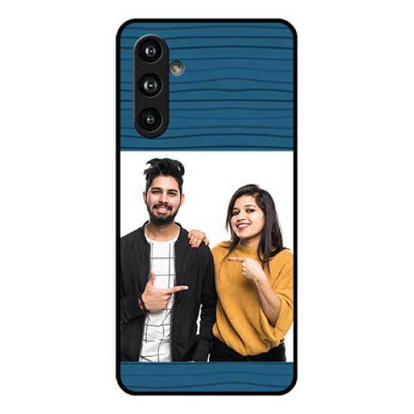 Samsung Galaxy F54 5G Custom Glass Phone Case - Blue Pattern Cover Design Samsung Galaxy F54 5G Custom Glass Phone Case - Blue Pattern Cover Design