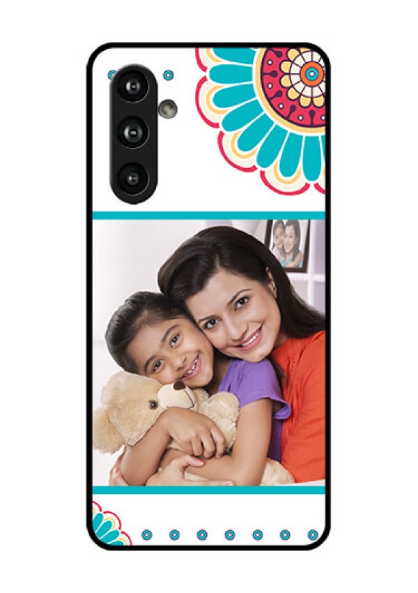 Samsung Galaxy F54 5G Custom Glass Phone Case - Flower Design
