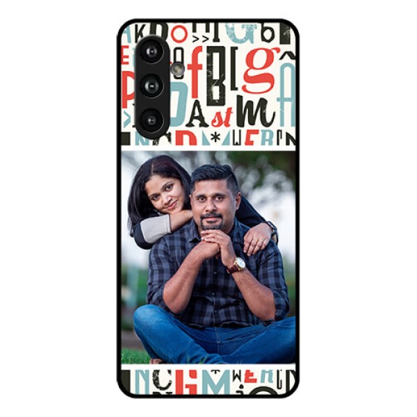 Samsung Galaxy F54 5G Custom Glass Phone Case - Alphabet Design
