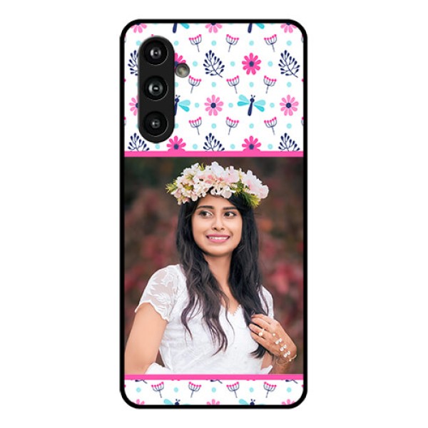 Samsung Galaxy F54 5G Custom Glass Phone Case - Colorful Flower Design Samsung Galaxy F54 5G Custom Glass Phone Case - Colorful Flower Design