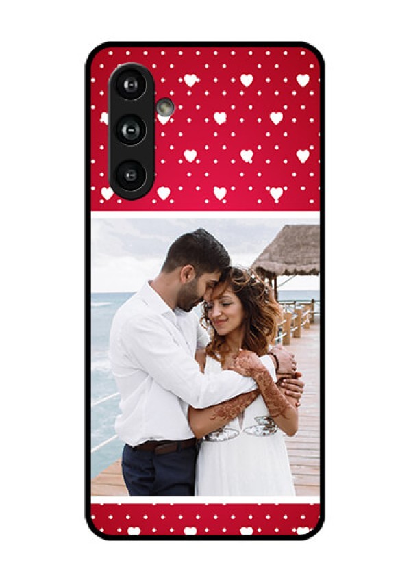 Samsung Galaxy F54 5G Custom Glass Phone Case - Hearts Mobile Case Design