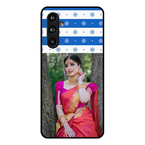 Samsung Galaxy F54 5G Custom Glass Phone Case - Snow Pattern Design Samsung Galaxy F54 5G Custom Glass Phone Case - Snow Pattern Design
