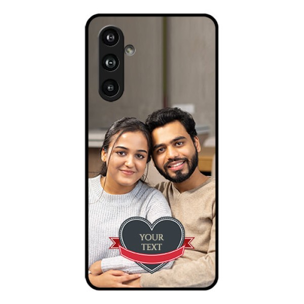 Samsung Galaxy F54 5G Custom Glass Phone Case - Just Married Couple Design Samsung Galaxy F54 5G Custom Glass Phone Case - Just Married Couple Design