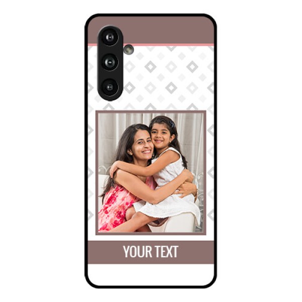 Samsung Galaxy F54 5G Custom Glass Phone Case - Simple Diamond Design Samsung Galaxy F54 5G Custom Glass Phone Case - Simple Diamond Design