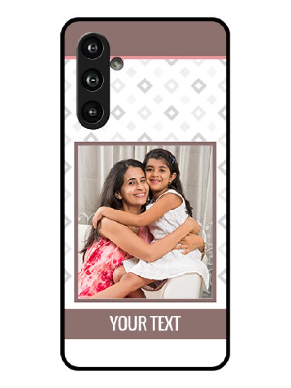 Custom Samsung Galaxy F54 5G Custom Glass Phone Case - Simple Diamond Design