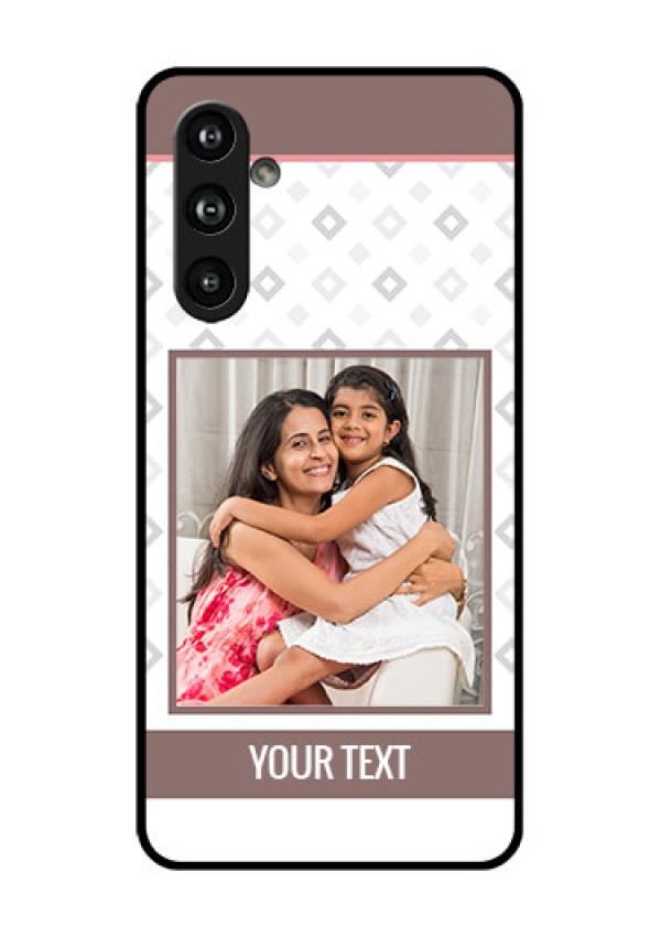 Samsung Galaxy F54 5G Custom Glass Phone Case - Simple Diamond Design