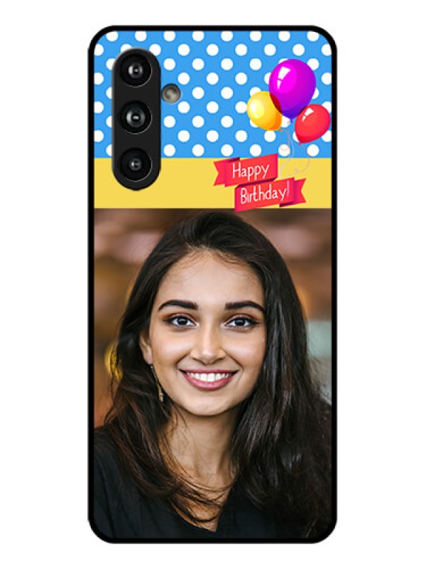 Custom Samsung Galaxy F54 5G Custom Glass Phone Case - Happy Birthday Design