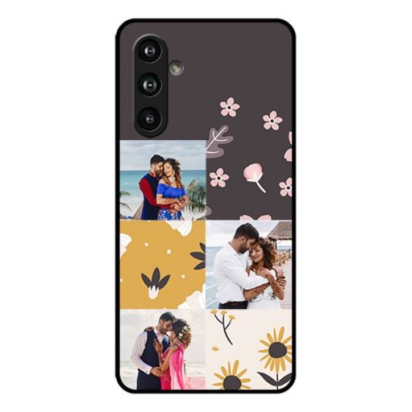 Samsung Galaxy F54 5G Custom Glass Phone Case - 3 Images With Floral Design Samsung Galaxy F54 5G Custom Glass Phone Case - 3 Images With Floral Design