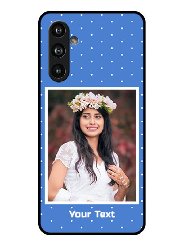 Custom Samsung Galaxy F54 5G Custom Glass Phone Case - Polka Dots Design