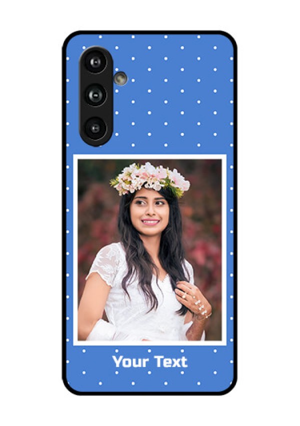 Samsung Galaxy F54 5G Custom Glass Phone Case - Polka Dots Design