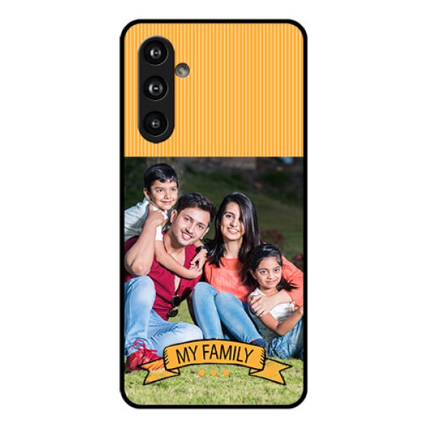 Samsung Galaxy F54 5G Custom Glass Phone Case - My Family Design