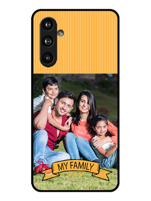 Custom Samsung Galaxy F54 5G Custom Glass Phone Case - My Family Design