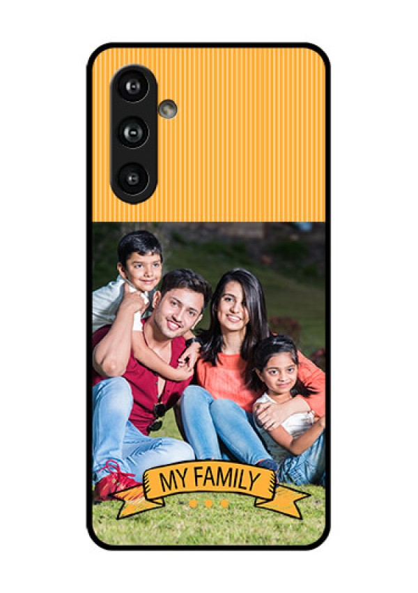 Samsung Galaxy F54 5G Custom Glass Phone Case - My Family Design