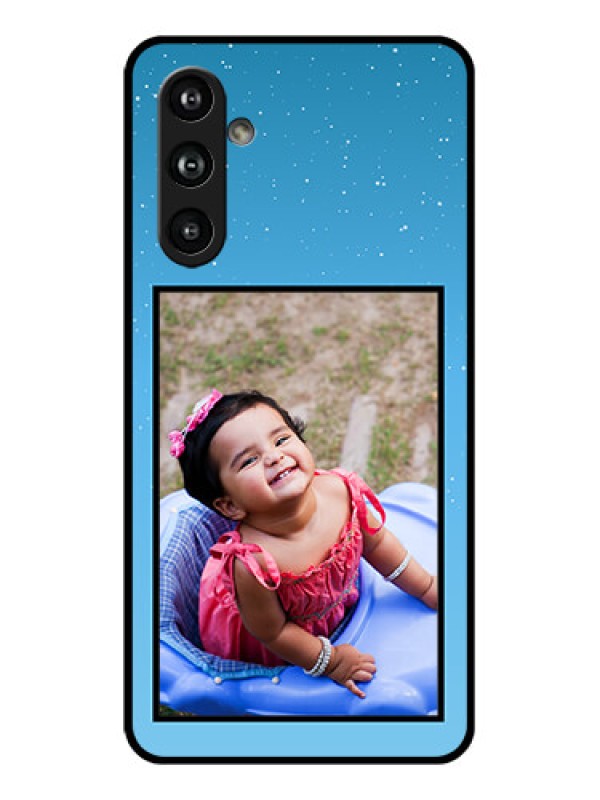 Custom Samsung Galaxy F54 5G Custom Glass Phone Case - Wave Pattern Colorful Design