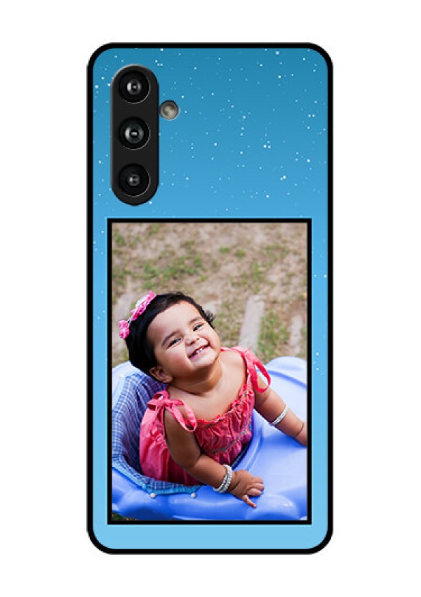 Samsung Galaxy F54 5G Custom Glass Phone Case - Wave Pattern Colorful Design