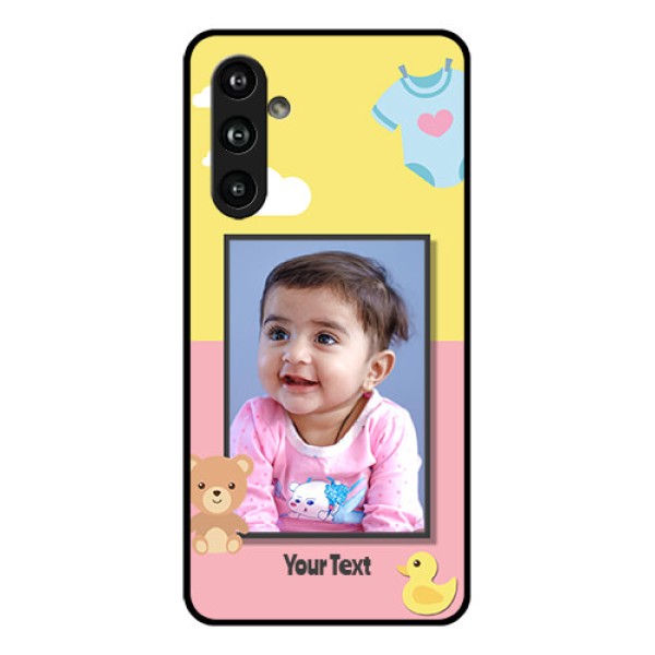 Samsung Galaxy F54 5G Custom Glass Phone Case - Kids 2 Color Design