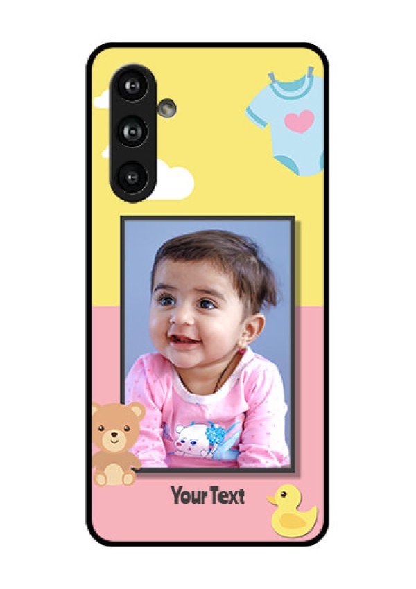 Samsung Galaxy F54 5G Custom Glass Phone Case - Kids 2 Color Design