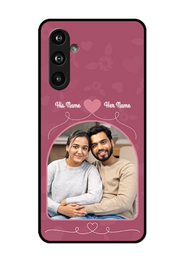 Samsung Galaxy F54 5G Custom Glass Phone Case - Love Floral Design