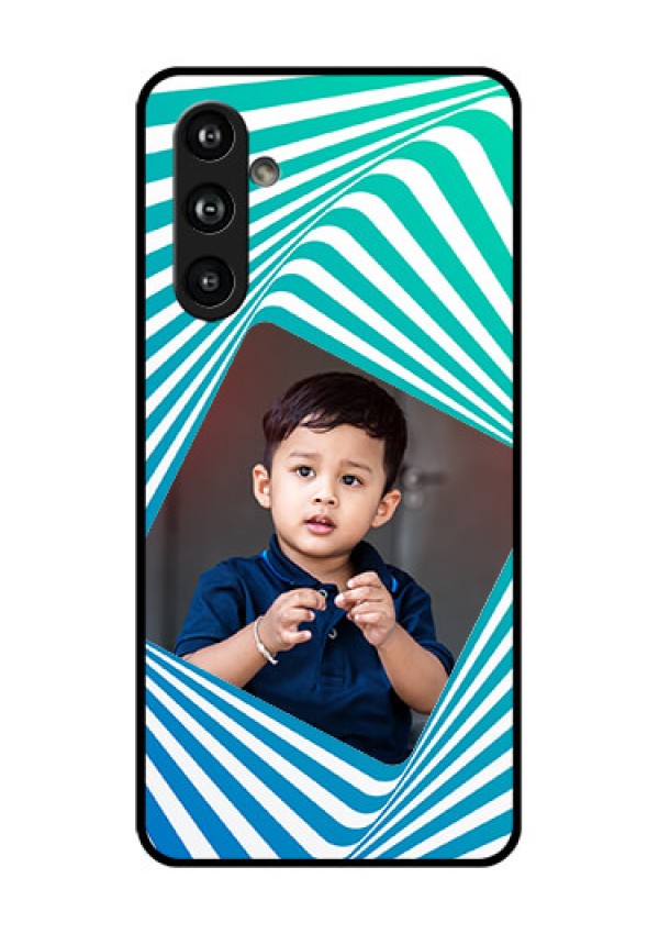 Samsung Galaxy F54 5G Custom Glass Phone Case - Abstract Spiral Design