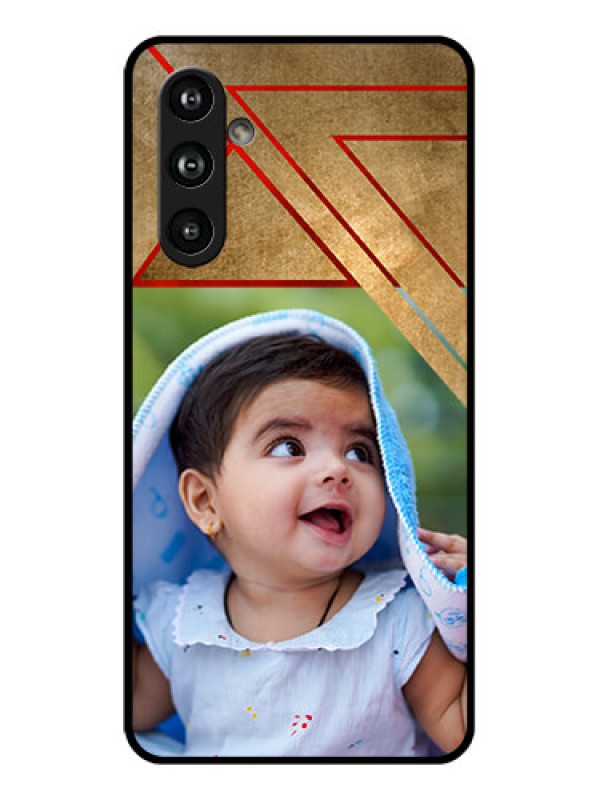 Custom Samsung Galaxy F54 5G Custom Glass Phone Case - Gradient Abstract Texture Design