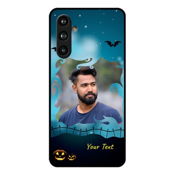 Samsung Galaxy F54 5G Custom Glass Phone Case - Halloween Frame Design Samsung Galaxy F54 5G Custom Glass Phone Case - Halloween Frame Design