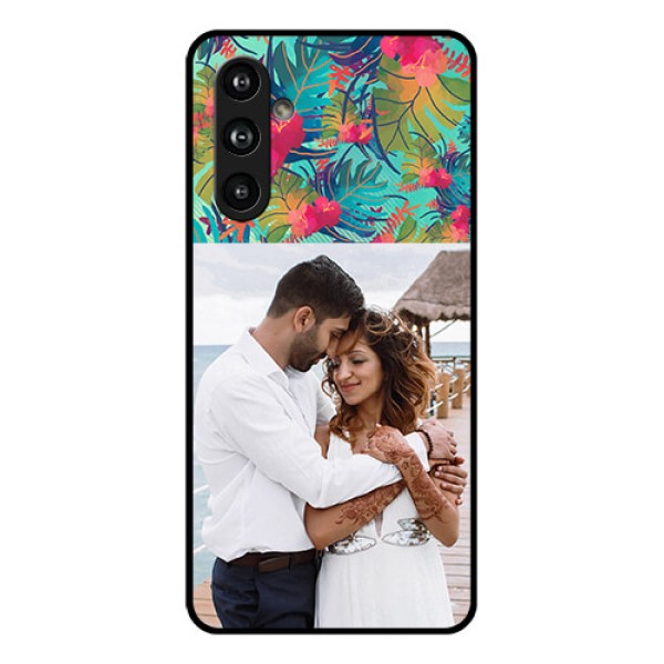 Samsung Galaxy F54 5G Custom Glass Phone Case - Watercolor Floral Design