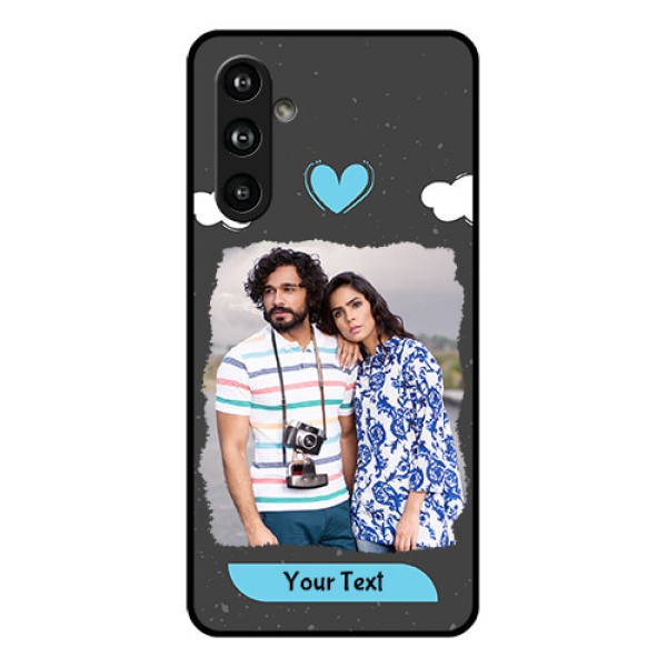 Samsung Galaxy F54 5G Custom Glass Phone Case - Splashes With Love Doodles Design Samsung Galaxy F54 5G Custom Glass Phone Case - Splashes With Love Doodles Design