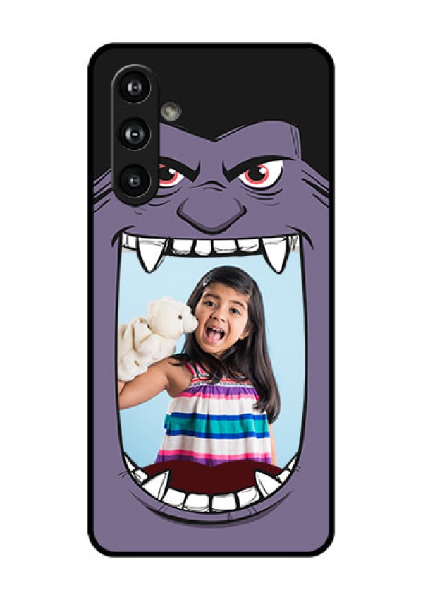 Samsung Galaxy F54 5G Custom Glass Phone Case - Angry Monster Design