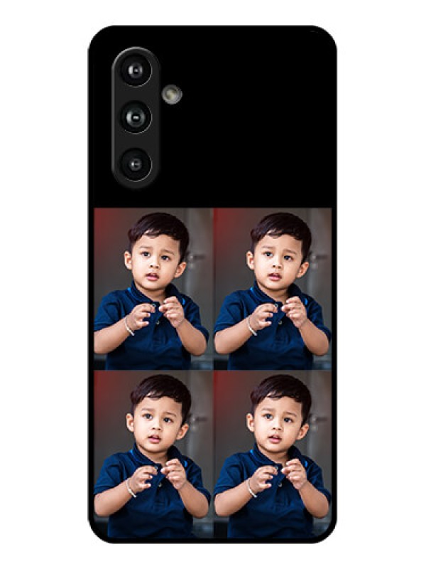 Custom Samsung Galaxy F54 5G Custom Glass Phone Case - 4 Image Holder Design