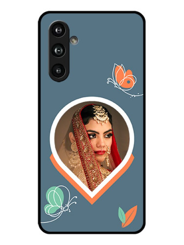 Custom Samsung Galaxy F54 5G Custom Glass Phone Case - Droplet Butterflies Design