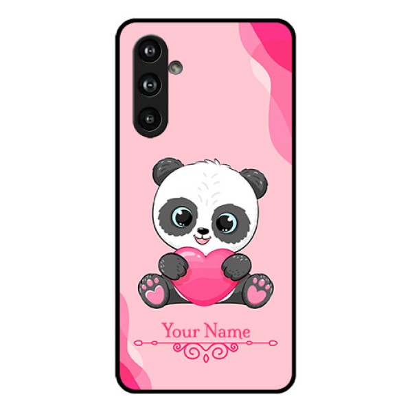 Samsung Galaxy F54 5G Custom Glass Phone Case - Cute Panda Design
