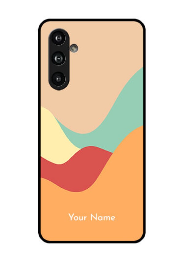 Samsung Galaxy F54 5G Custom Glass Phone Case - Ocean Waves Multi - Colour Design