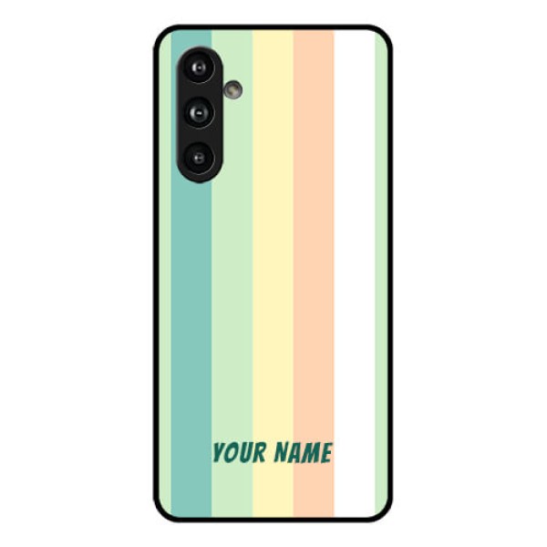Samsung Galaxy F54 5G Custom Glass Phone Case - Multi - Colour Stripes Design Samsung Galaxy F54 5G Custom Glass Phone Case - Multi - Colour Stripes Design