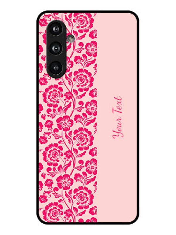 Custom Samsung Galaxy F54 5G Custom Glass Phone Case - Attractive Floral Pattern Design