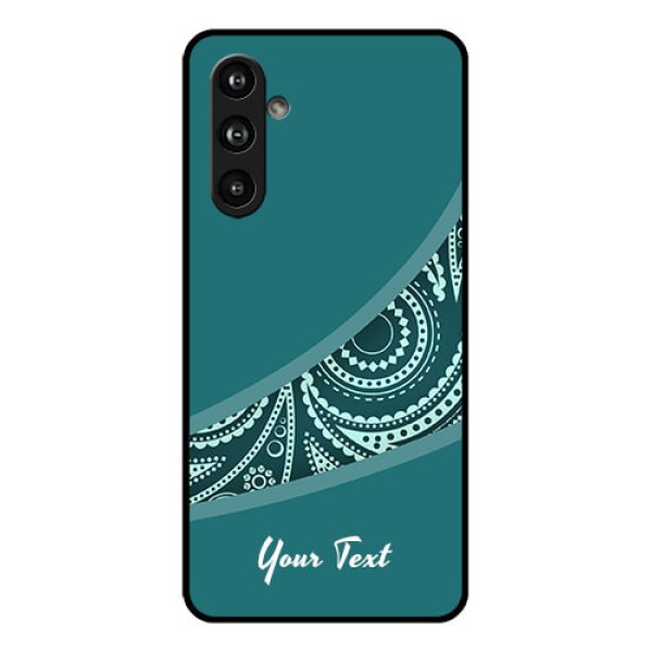 Samsung Galaxy F54 5G Custom Glass Phone Case - Semi Visible Floral Design