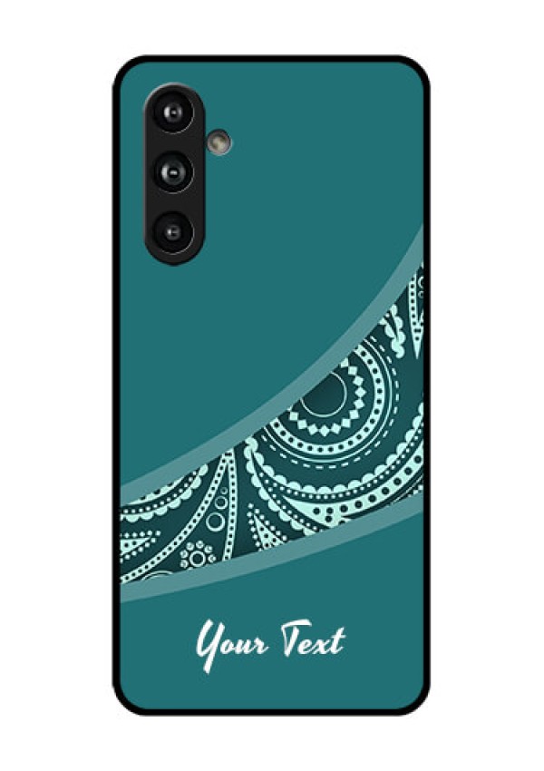 Samsung Galaxy F54 5G Custom Glass Phone Case - Semi Visible Floral Design