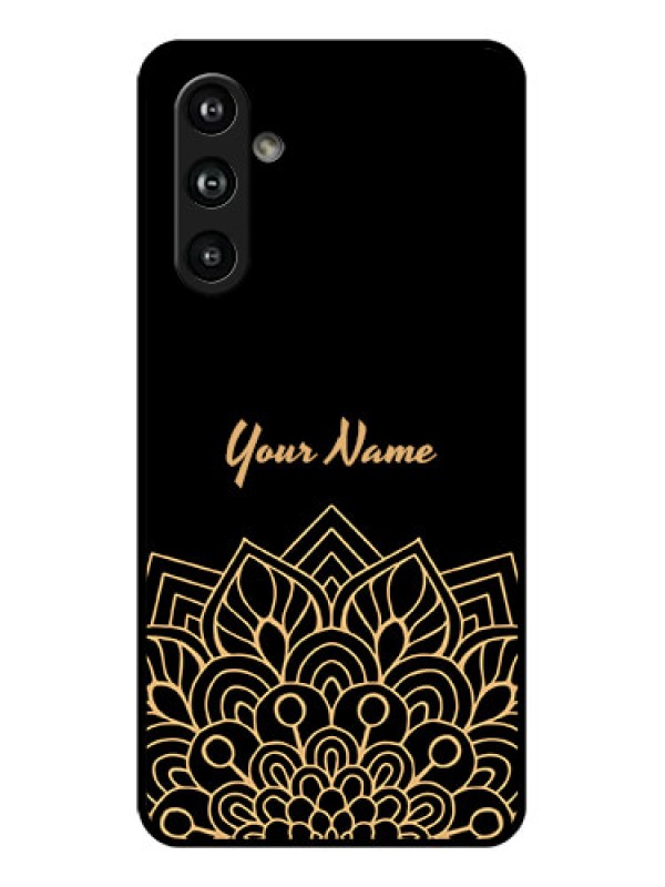Custom Samsung Galaxy F54 5G Custom Glass Phone Case - Golden Mandala Design