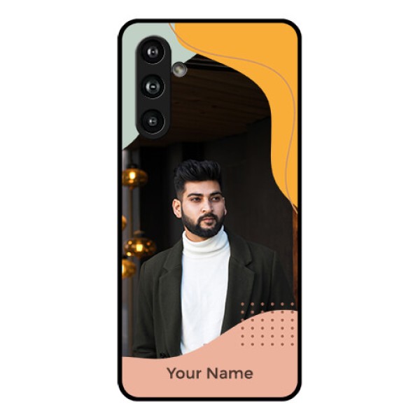 Samsung Galaxy F54 5G Custom Glass Phone Case - Tri - Coloured Overlay Design Samsung Galaxy F54 5G Custom Glass Phone Case - Tri - Coloured Overlay Design