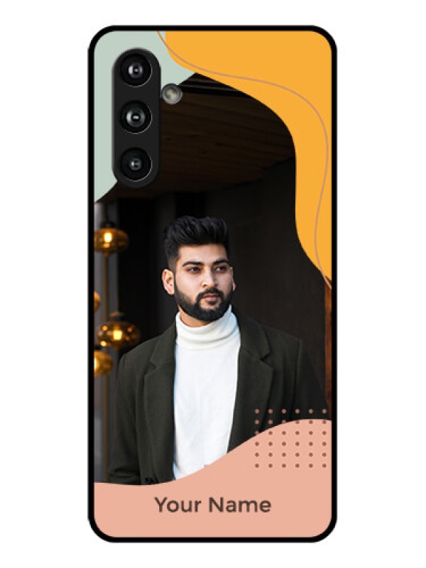 Custom Samsung Galaxy F54 5G Custom Glass Phone Case - Tri - Coloured Overlay Design