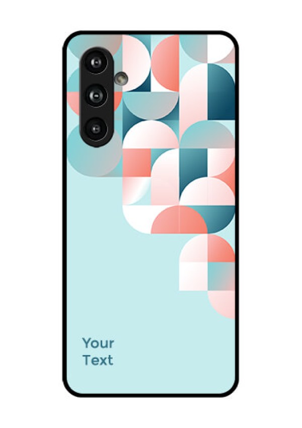 Samsung Galaxy F54 5G Custom Glass Phone Case - Stylish Semi - Circle Pattern Design