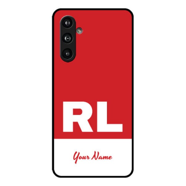 Samsung Galaxy F54 5G Custom Glass Phone Case - Dual Tone Custom Text Design Samsung Galaxy F54 5G Custom Glass Phone Case - Dual Tone Custom Text Design