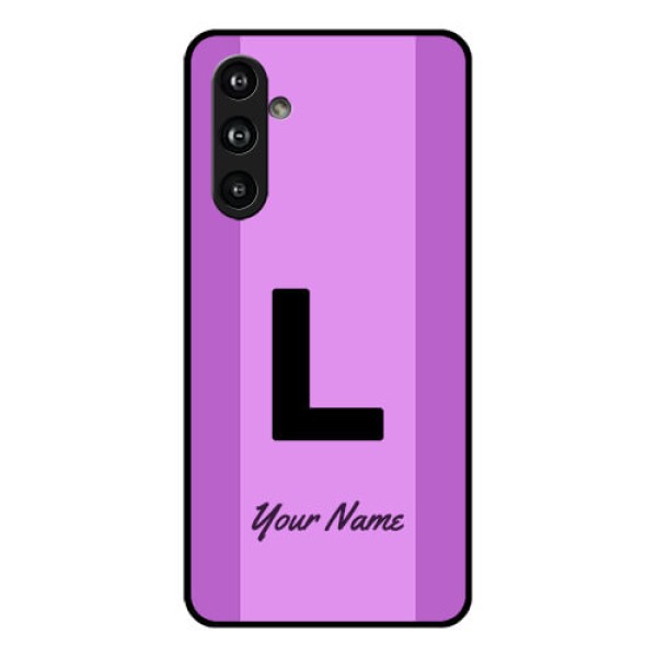 Samsung Galaxy F54 5G Custom Glass Phone Case - Tricolor Custom Text Design