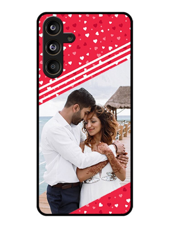 Custom Samsung Galaxy F55 5G Custom Glass Phone CaseValentines Gift Design