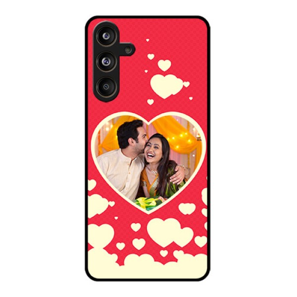Samsung Galaxy F55 5G Custom Glass Phone CaseLove Symbols Phone Cover Design Samsung Galaxy F55 5G Custom Glass Phone CaseLove Symbols Phone Cover Design